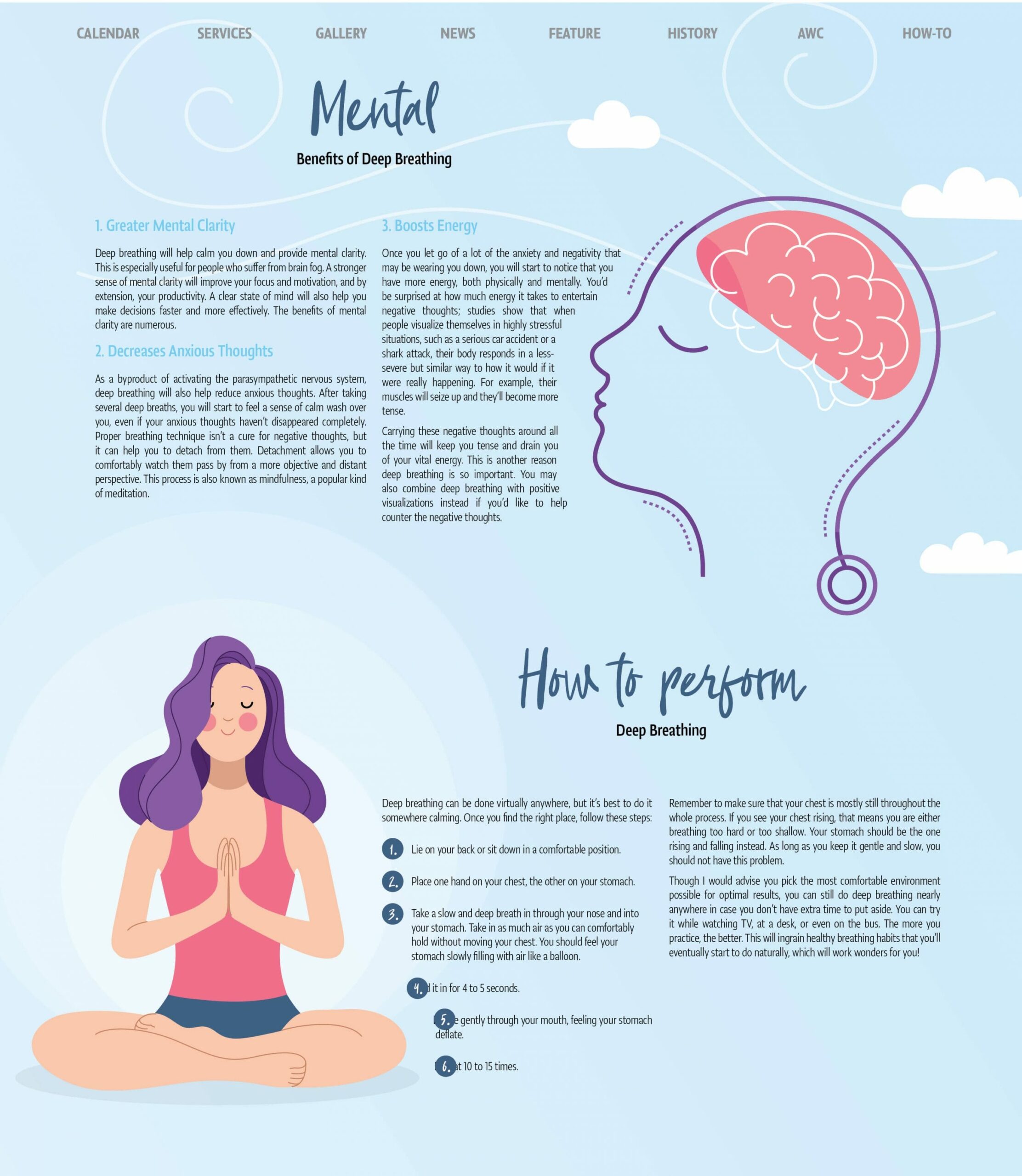 women doing yoga, mental benefits of deep breathing article 